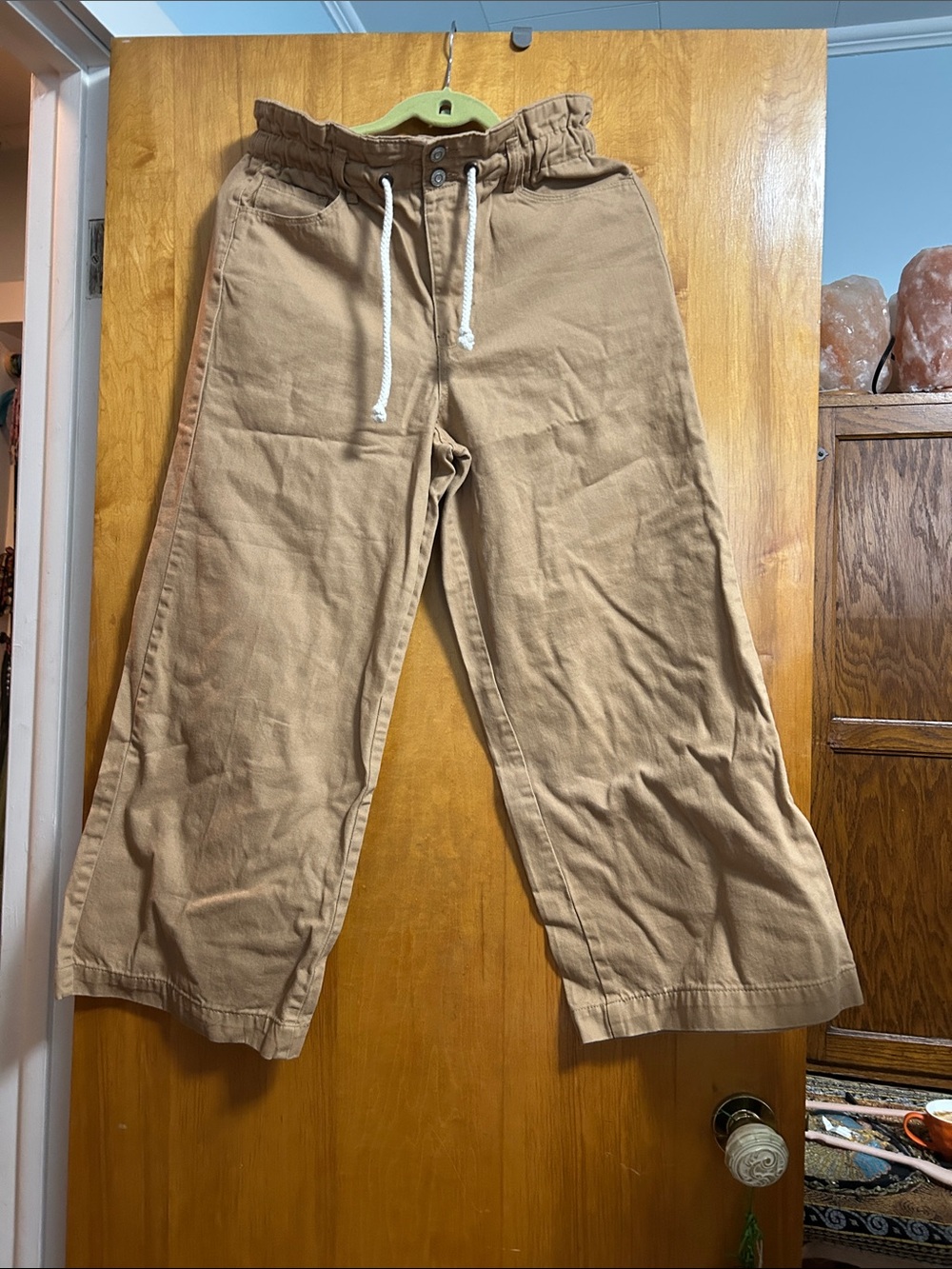 Kensie Tan Drawstring Waist Chinos